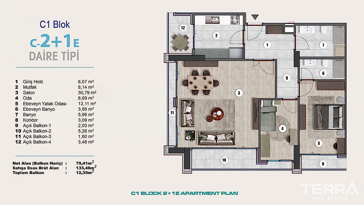 Exclusive Sea View Apartments for Sale in Istanbul, Kartal, Turkey - 102324
