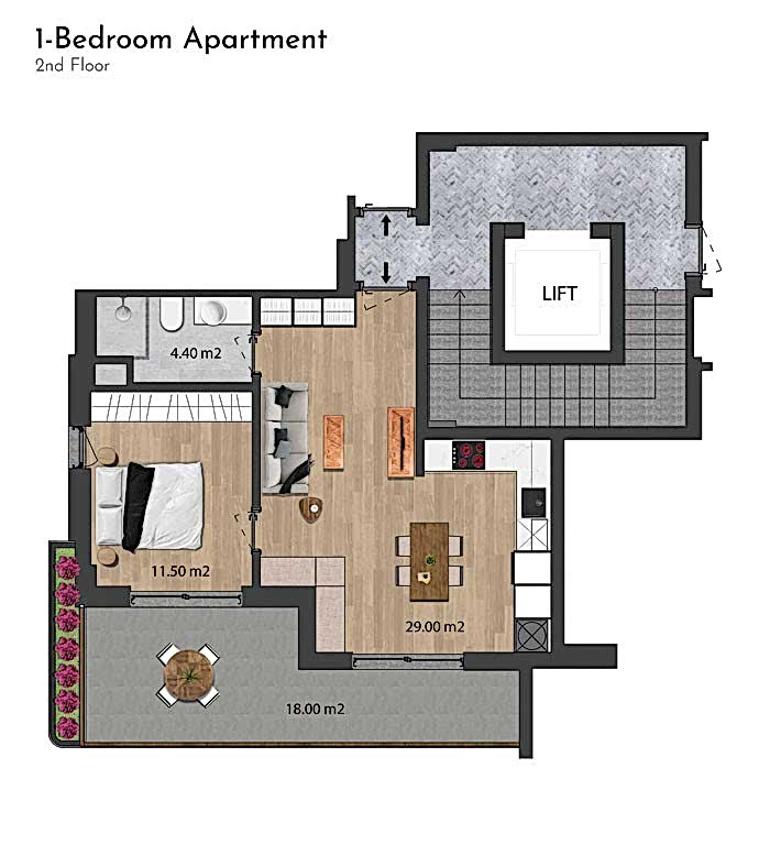 Exclusive Apartments for Sale in Side, Sorgun, Turkey — Habitat 39 - 106475