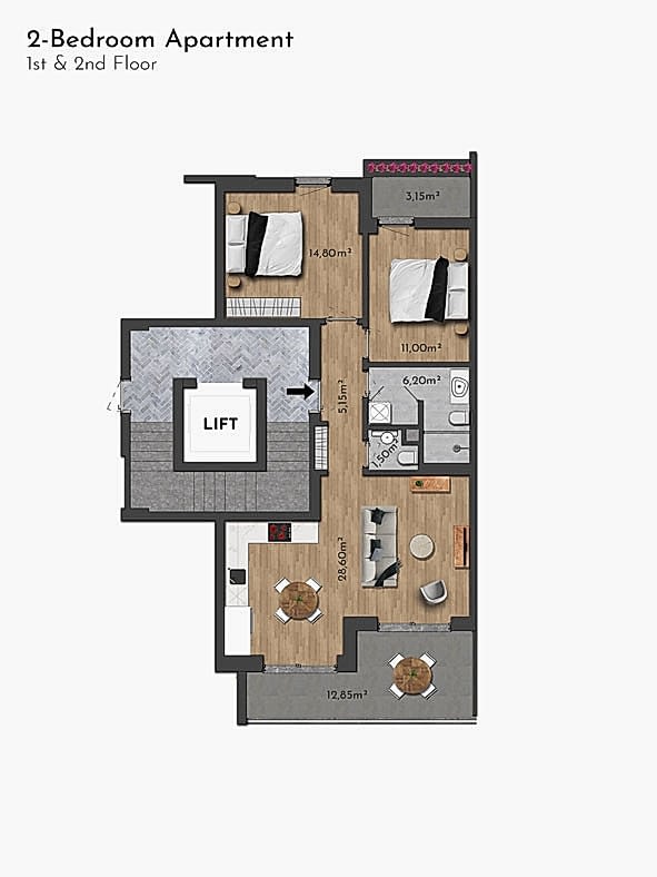 Exclusive Apartments for Sale in Side, Sorgun, Turkey — Habitat 39 - 106478