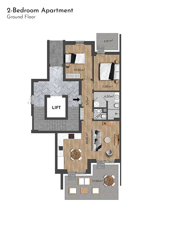 Exclusive Apartments for Sale in Side, Sorgun, Turkey — Habitat 39 - 106477