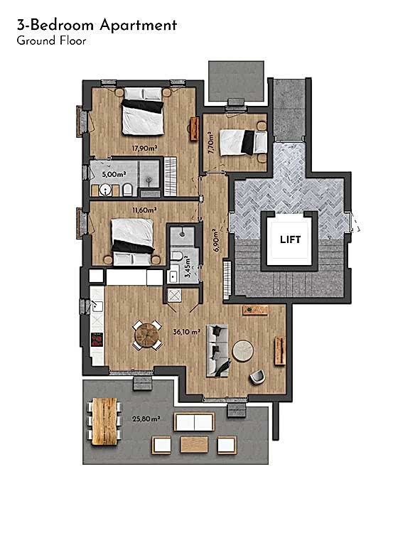 Exclusive Apartments for Sale in Side, Sorgun, Turkey — Habitat 39 - 106481