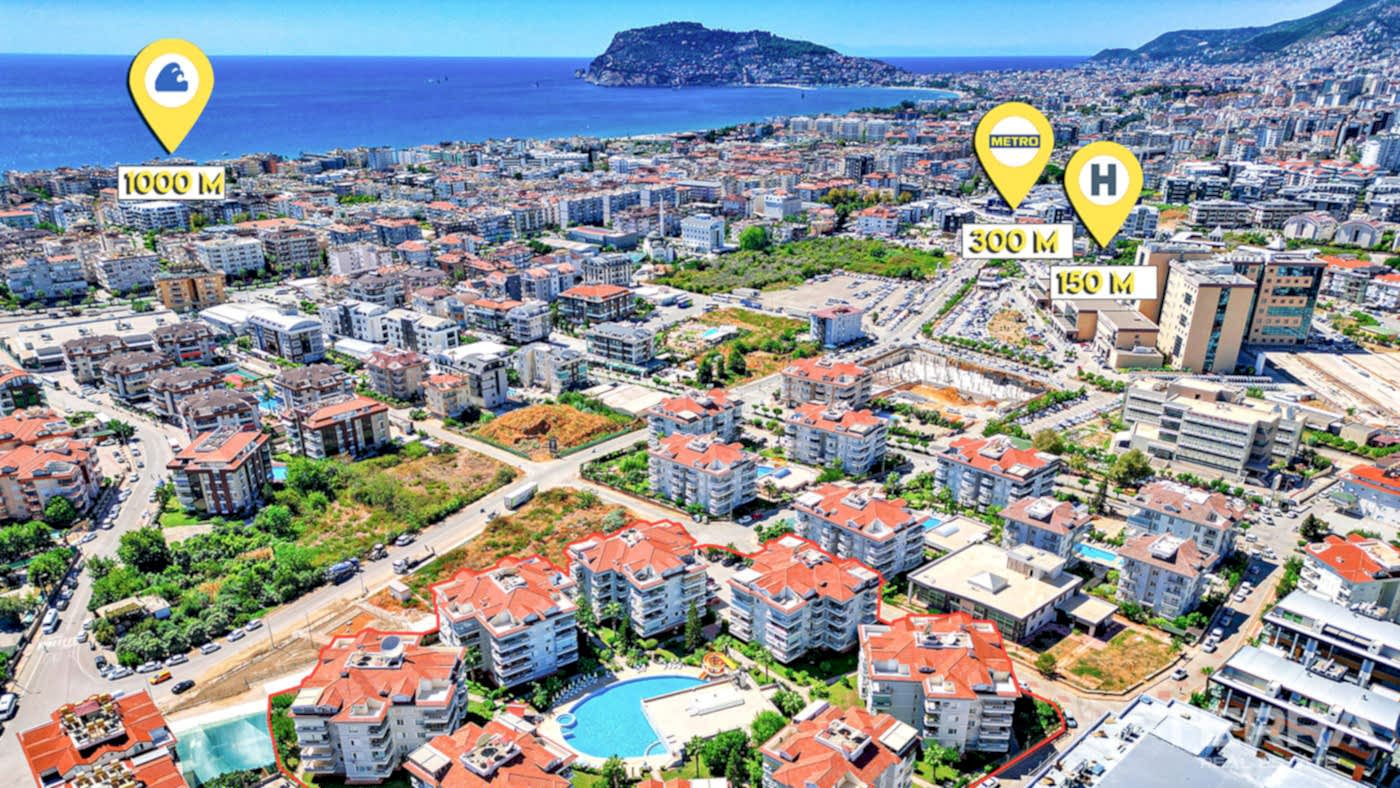 Apartment for Sale in Oba Crown Resort 1, Alanya, Turkey - 109560