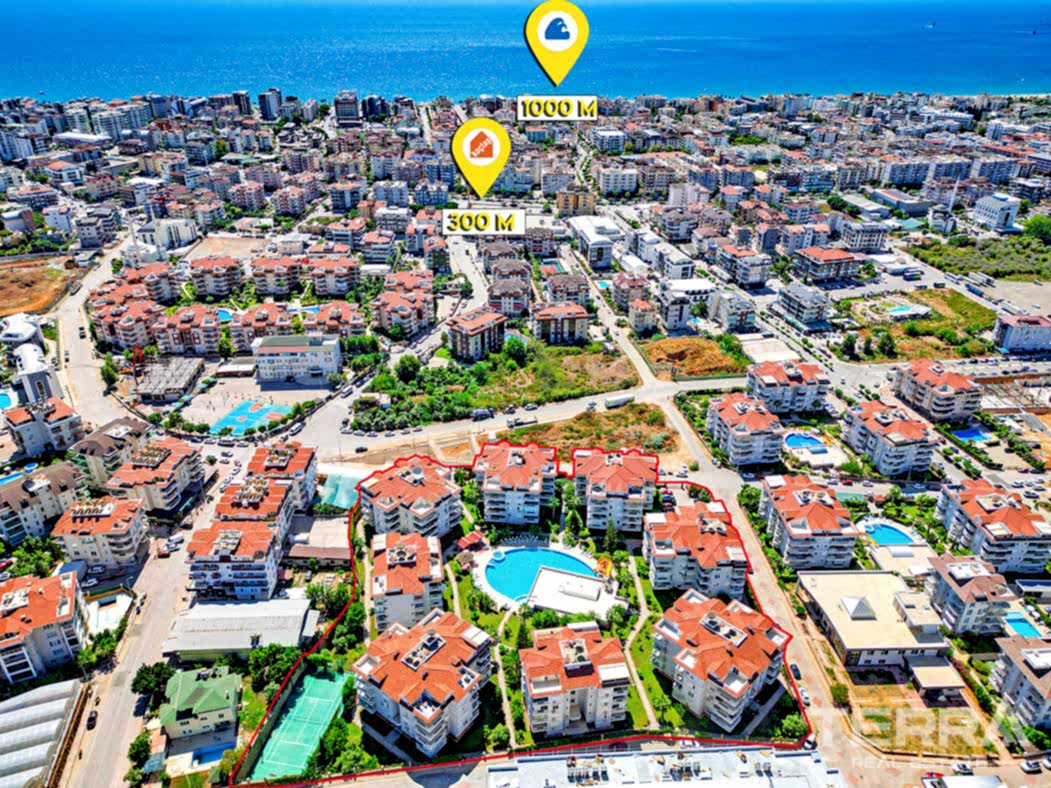 Apartment for Sale in Oba Crown Resort 1, Alanya, Turkey - 109568