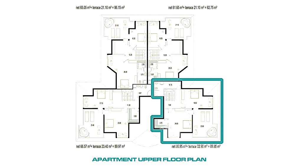 Apartment for Sale in Oba Crown Resort 1, Alanya, Turkey - 109577