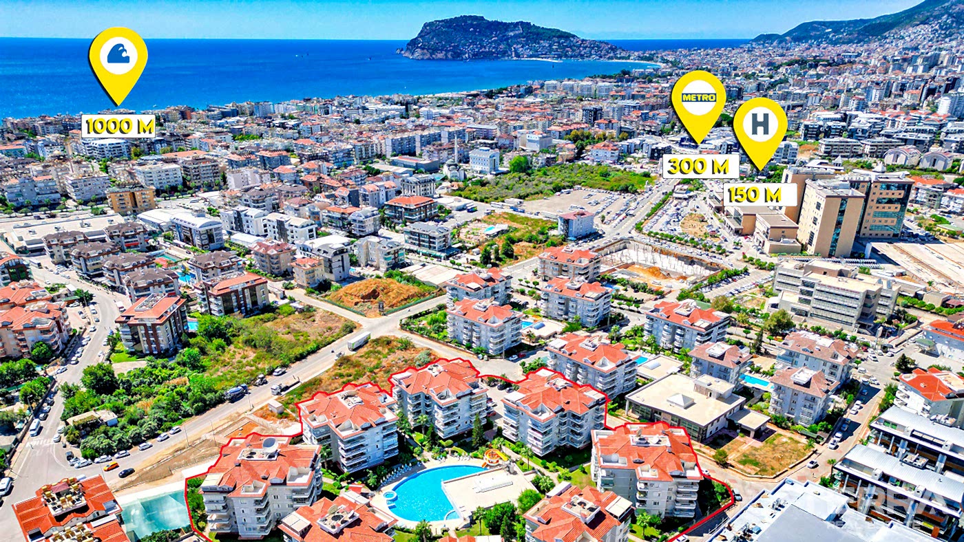 Apartment for Sale in Oba Crown Resort 3, Alanya, Turkey - 109615