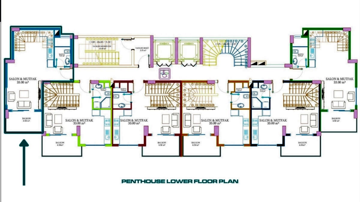 Resale Apartment in Lotus Residence, Avsallar, Alanya, Turkey - 111604