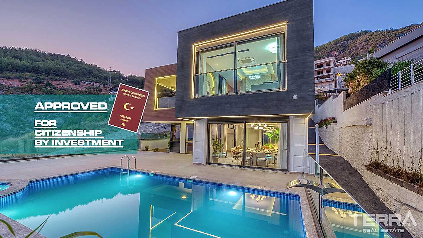 Sea View Villa for Sale in Tepe, Alanya, Turkey