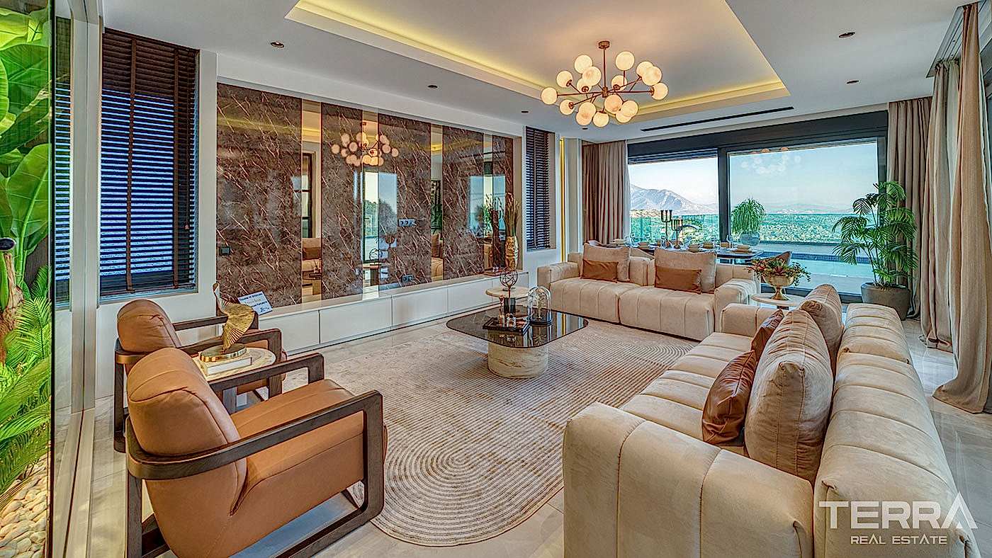 Sea View Villa for Sale in Tepe, Alanya, Turkey - 112984