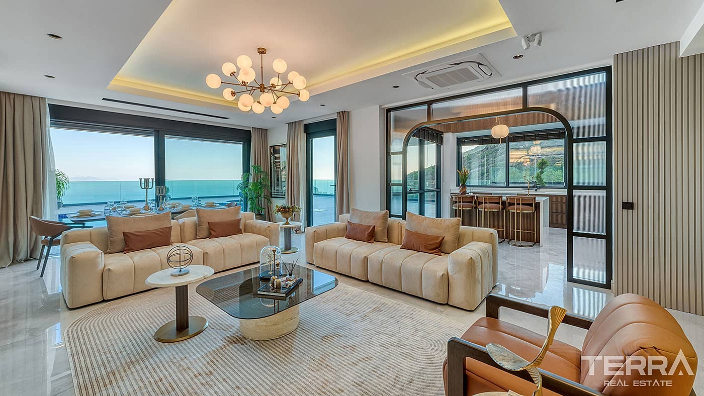 Sea View Villa for Sale in Tepe, Alanya, Turkey - 112987