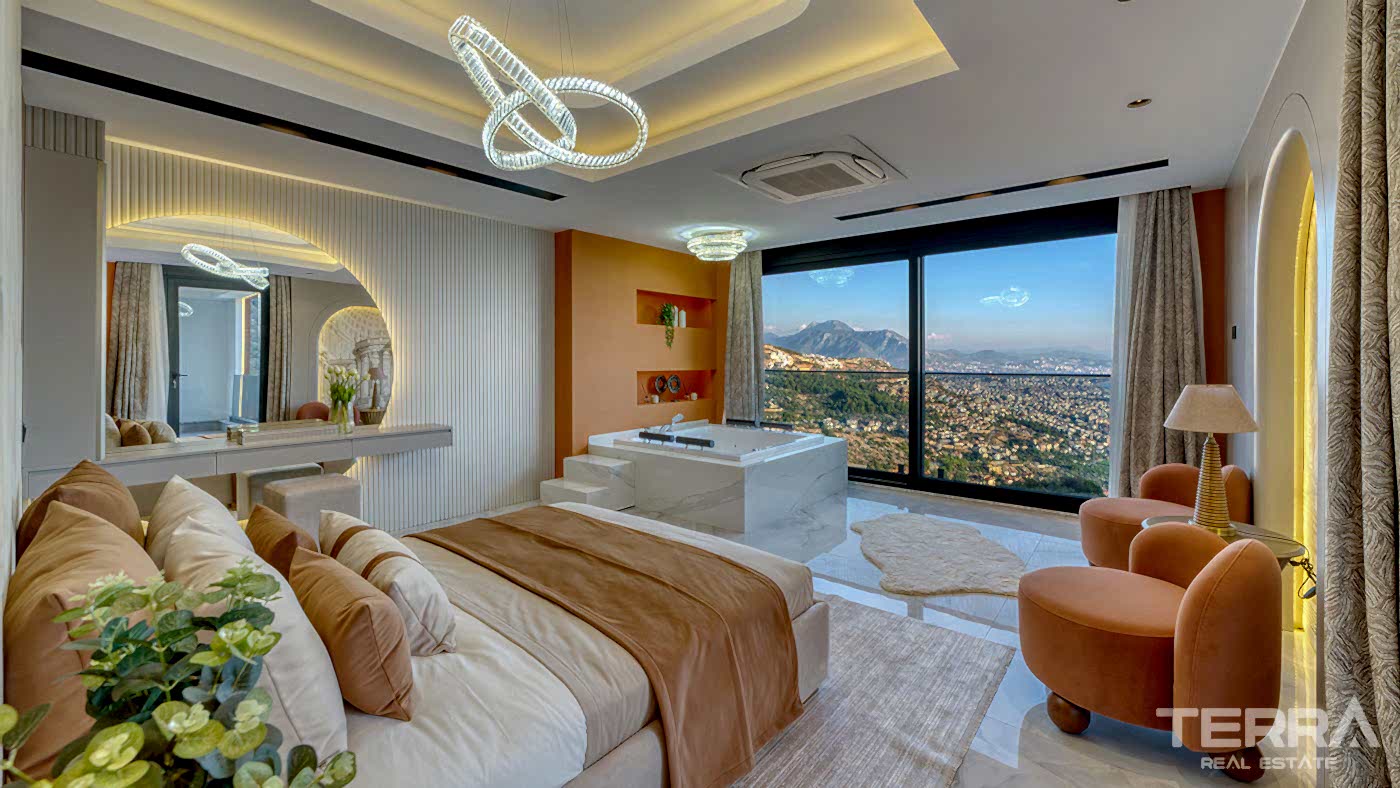 Sea View Villa for Sale in Tepe, Alanya, Turkey - 112990