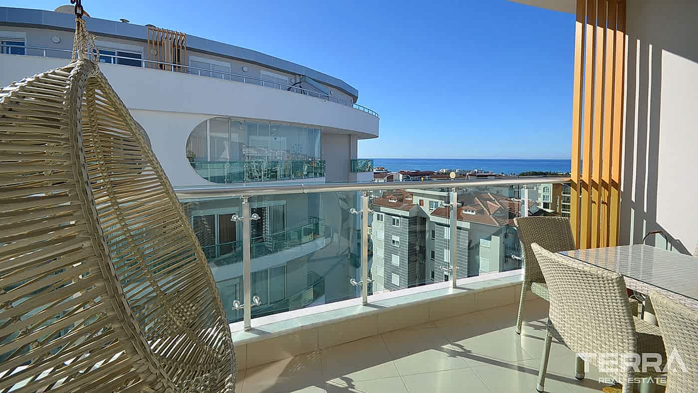 Sea View Apartment for Sale in Emerald Towers, Avsallar, Alanya - 113153