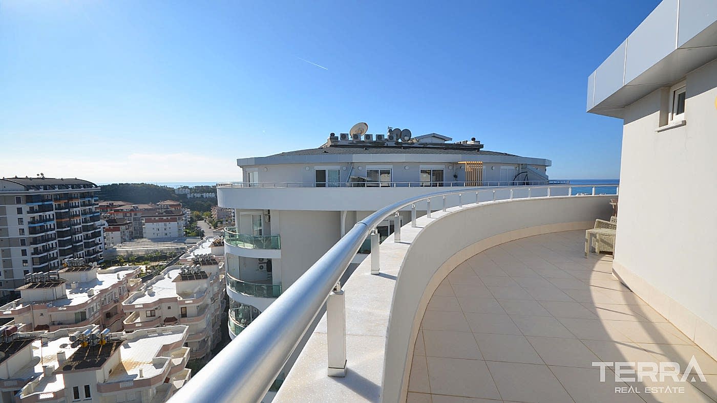 Sea View Apartment for Sale in Emerald Towers, Avsallar, Alanya - 113166