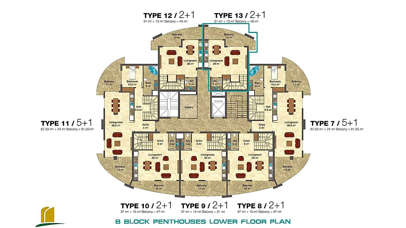 Furnished Apartment for Sale in Emerald Towers, Avsallar, Alanya - 113195