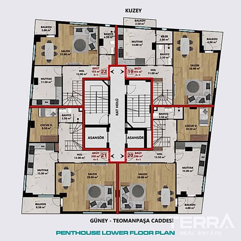 Apartments for Sale in Antalya Center, Turkey - 113245