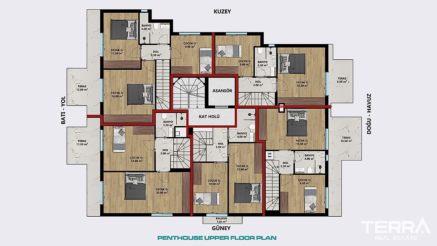 Apartments with Pool for Sale in Antalya, Turkey - 113270
